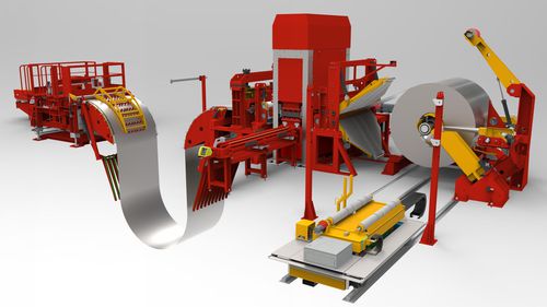 Línea de prensas de corte - Elma machine - para aluminio / para acero / de rodillos