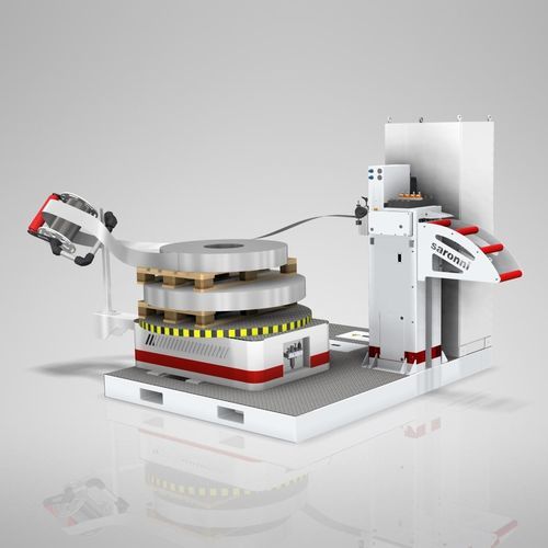 Devanadora semiautomática - Elma machine - para cinta de flejado de acero / horizontal