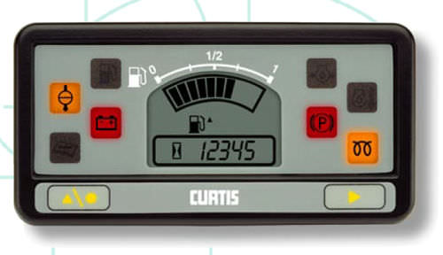 Visualizador LCD - 12 - 48 VDC, IP65 | enGage® III - Curtis Instruments - de 7 segmentos / para vehículos / electrónico