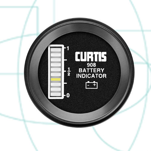 Indicador de descarga - 12 - 80 VDC | 908 - Curtis Instruments - LED / en riel DIN / para batería