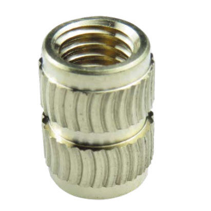 Inserto moleteado - IHL/IHLH - INSERCO - de latón / de acero inoxidable / de aluminio