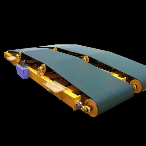Transportador de cinta magnética - CM series - Lenoir-Mec - de accionamiento electromagnético / de chapa / para enrollador