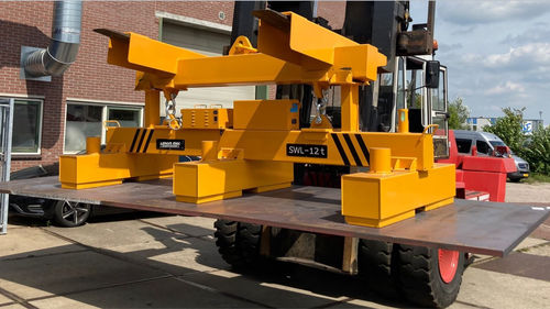 Balancín de elevación con electroimán - HBEPP - Lenoir-Mec - para placas / para perfiles / de chapas de acero