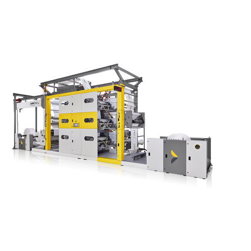 Máquina de impresión de 6 colores - Prismaflex  - Lohia Corp Limited - de alta velocidad / modular / de tipo rodillo a rodillo