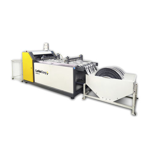 Máquina de corte de tejido - BCM 10 - Lohia Corp Limited - para correas / controlada por PLC