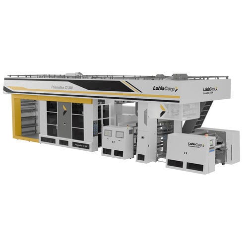 Prensa flexográfica con tambor central - Prismaflex CI series - Lohia Corp Limited - de 8 colores / de film de plástico