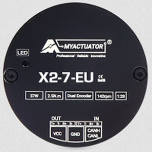 Motor brushless - RMD X2-7-EU - A2V Mécatronique - 24 V / con codificador y controlador integrados / de tipo oblea