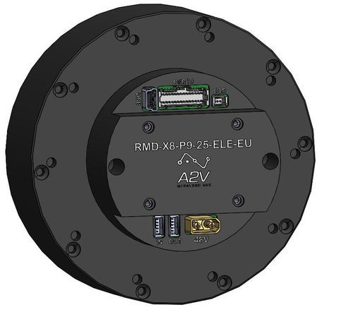 Servomotorreductor brushless - RMD-X8-P9-25-ELE-EU - A2V Mécatronique - BLDC / DC brushless / planetario