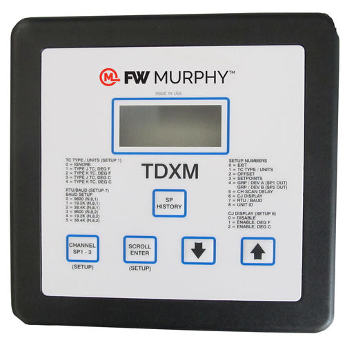 Pirómetro de termopar - TDXM - Frank W Murphy Ltd. - con indicador digital / RS485 / encastrable