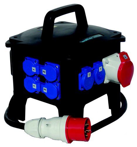 Caja eléctrica de caucho - 64911BT - WALTHER WERKE - de distribución / equipada / portátil