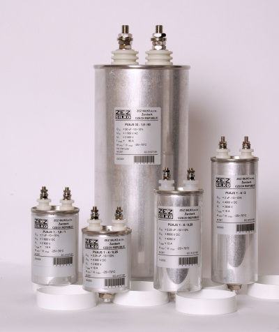 Condensador eléctrico de aluminio - PVAJP  series  - ZEZ SILKO - cilíndrico / de potencia / de alta tensión