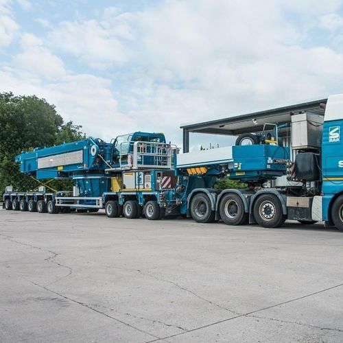 Semirremolque plataforma - ModulMAX - Faymonville Distribution S.A. - de cuello de cisne / para equipamiento industrial / para carga alargada
