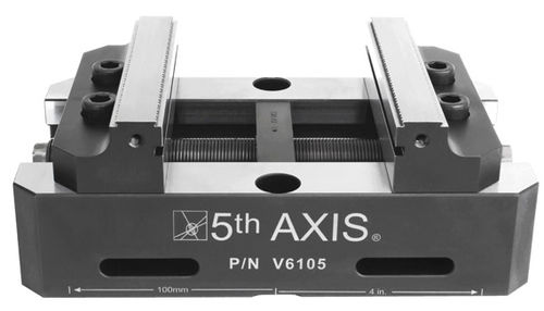 Mordaza para máquina herramienta - V6105 - 5th Axis Inc. - vertical / autocentrante