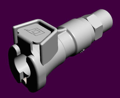Racor neumático - 20PP-S9-MALD series - LinkTech Quick Couplings, Inc. - de plástico