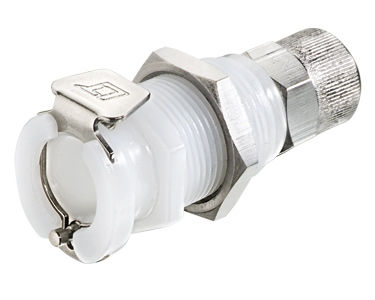 Racor hidráulico - 40AC-S8 series - LinkTech Quick Couplings, Inc. - de rosca / de plástico