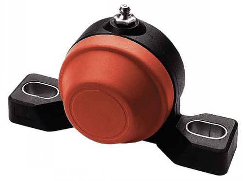 Soporte con rodamiento de placa - J4-25 - Michaud Chailly - de poliamida