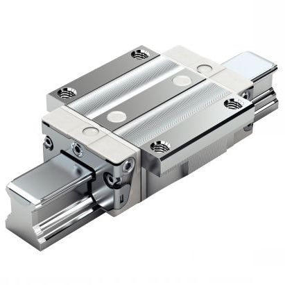 Guía lineal con recirculación de cuatro hileras de bolas - B24-GBXE-N - Michaud Chailly - de acero / con riel / resistente a la corrosión