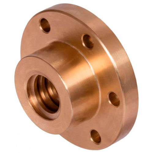 Tuerca con collar - B4-10 - Michaud Chailly - para de rosca trapecial / de latón / de hierro fundido