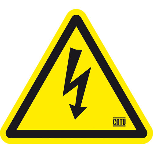 Placa de señalización autoadhesiva - AT-49/05 - CATU - de seguridad / indicadora