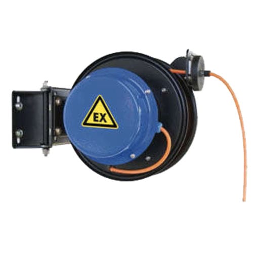 Enrollador de cable de toma de tierra - ENR-15-ATEX - CATU - retráctil / fijo / de chapa de acero