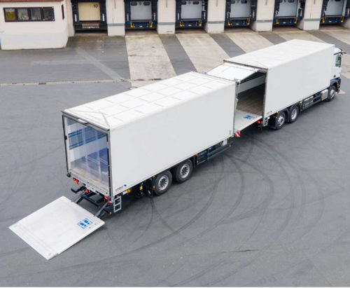 Semirremolque para contenedores - M.KO - Schmitz Cargobull - portamaquinaria / de productos largos / de 4 ejes