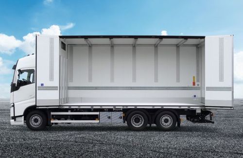 Semirremolque portamaquinaria - M.KO OPENSIDER - Schmitz Cargobull - para obras / de 2 ejes / fijo