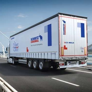 Semirremolque portamaquinaria - S.CS MEGA - Schmitz Cargobull - con lona / de paquetes / para manguera