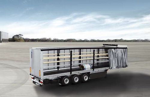 Semirremolque portamaquinaria - S.CS COIL - Schmitz Cargobull - con lona / de bobinas / de 2 ejes