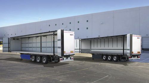 Semirremolque frigorífico - Schmitz Cargobull - de 3 ejes / de acoplamiento / de carga transversal