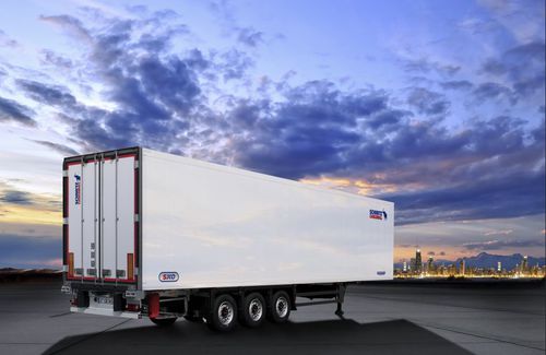 Remolque frigorífico - Schmitz Cargobull - para mercancía / de 3 ejes / de acoplamiento