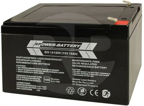 Batería AGM - GIV12120VP - RP-Technik - RPower Batteries - rectangular / CE / ISO