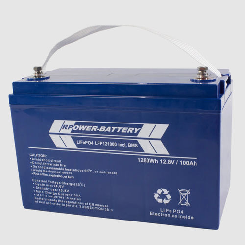 Batería ácido-plomo - LFP12200 - RP-Technik - RPower Batteries - rectangular / sin mantenimiento