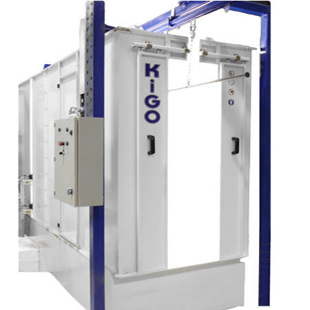 Cabina de empolvado cerrada - PCS 3500 - KIGO O.E. - automática / manual