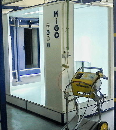 Cabina de empolvado abierta - PCB S2500 - KIGO O.E. - cartucho filtrante / automática