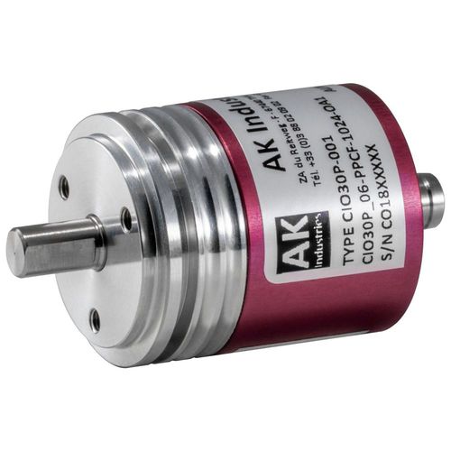 Encoder rotativo incremental - CIO30P - AK Industries - óptico / con eje macizo / de aluminio