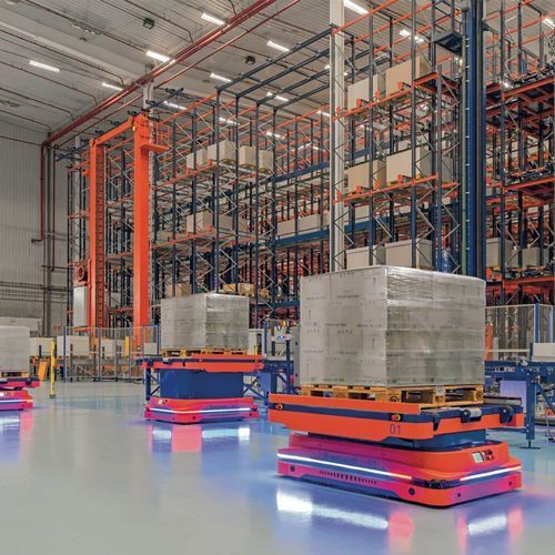 Robot móvil autónomo (AMR) de transporte - AMR 1500 - MECALUX - para palés / para almacén / alimentado por batería