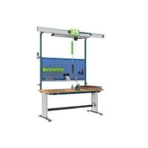 Banco de trabajo de aluminio - WBA - TESEO - para ensamblaje / para taller / con múltiples cajones