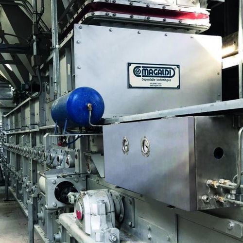 Transportador de banda - ECOBELT® WA - Magaldi Power SpA - de manipulación / de refrigeración / cerrado