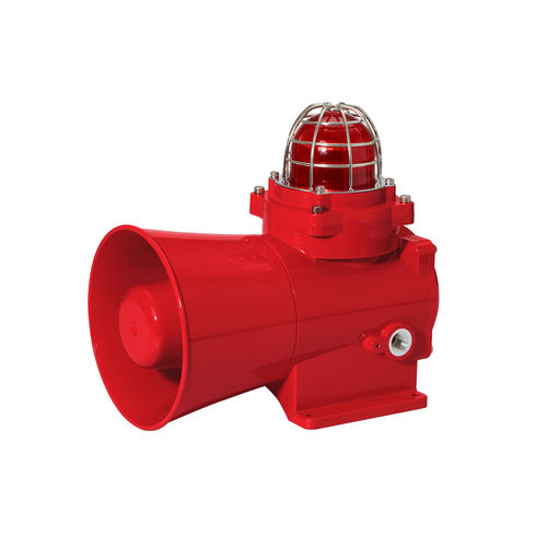 Difusor sonoro con avisador luminoso de flash - QNHS - Qlight Co., Ltd. - con avisador luminoso rotativo / con luz permanente / IP66
