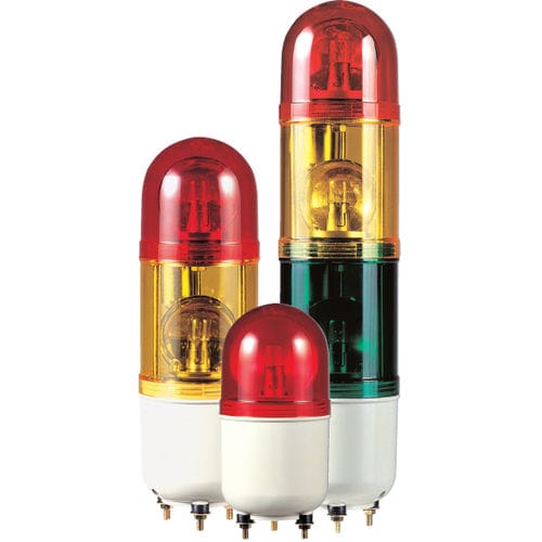 Columna de señalización permanente - SR series - Qlight Co., Ltd. - de 3 colores / IP44 / con claxon de alarma