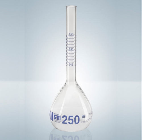 Matraz aforadas - 18 - 1 010 ml  - Hirschmann Laborgeräte GmbH & Co. KG - de vidrio borosilicato / para titulación