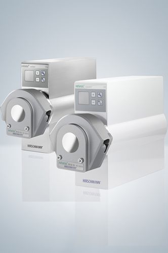 Bomba de laboratorio - max. 500 rpm | rotarus® standard 100 series - Hirschmann Laborgeräte GmbH & Co. KG - peristáltica / para productos químicos / con motor DC