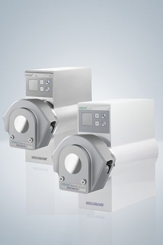 Bomba de laboratorio - max. 100 rpm | rotarus® flow 50 series - Hirschmann Laborgeräte GmbH & Co. KG - peristáltica / para productos químicos / de distribución