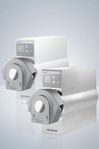 Bomba de laboratorio - max. 500 rpm | rotarus® flow 100 series - Hirschmann Laborgeräte GmbH & Co. KG - peristáltica / para productos químicos / con motor DC