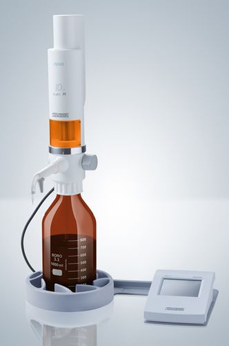 Distribuidor motorizado - 10 - 50 ml | opus® - Hirschmann Laborgeräte GmbH & Co. KG - de frascos