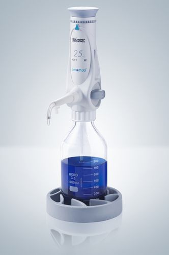 Distribuidor manual - 1 - 50 ml | ceramus® fix series - Hirschmann Laborgeräte GmbH & Co. KG - de frascos