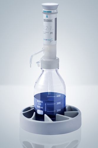 Distribuidor manual - 0.2 - 60 ml | ceramus® classic series - Hirschmann Laborgeräte GmbH & Co. KG - de frascos
