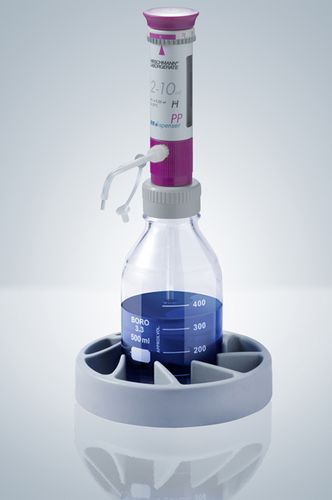 Distribuidor manual - 2 - 60 ml | EM dispenser PP series - Hirschmann Laborgeräte GmbH & Co. KG - de frascos