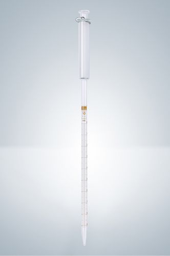 Pipeta monocanal - Hirschmann Laborgeräte GmbH & Co. KG - de vidrio borosilicato / graduada / manual