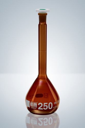 Matraz aforadas - 5 - 2 000 ml - Hirschmann Laborgeräte GmbH & Co. KG - de vidrio borosilicato / para titulación